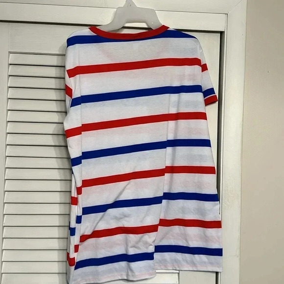 lularoe women’s red white blue tshirt short sleeve size XL - Picture 3 of 3